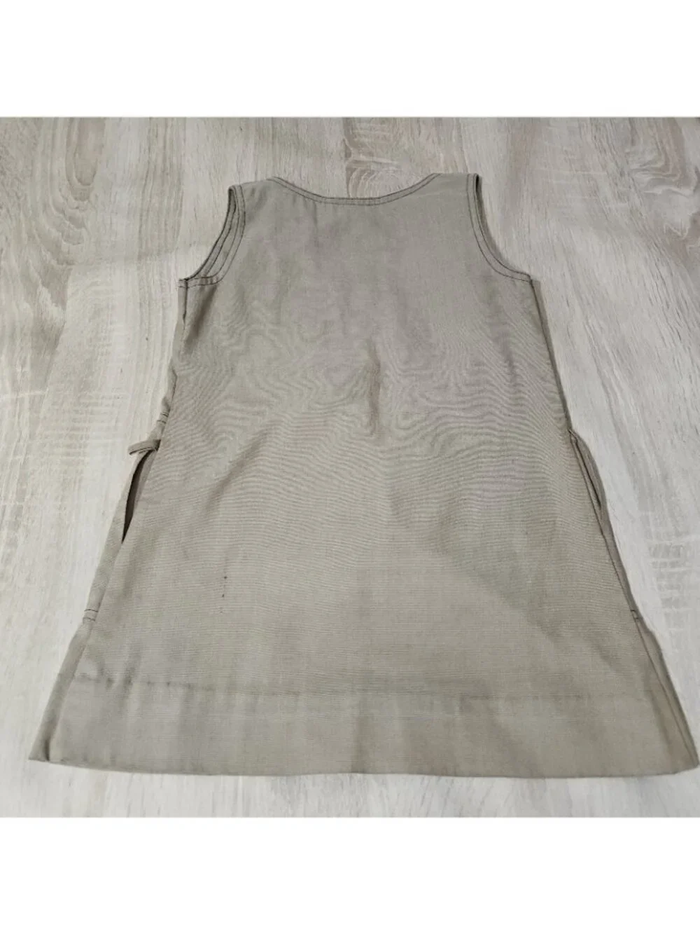 Vintage 1970s Girl Scouts Brownie USA Dress & Blouse Uniform Child Sz 7 Brown